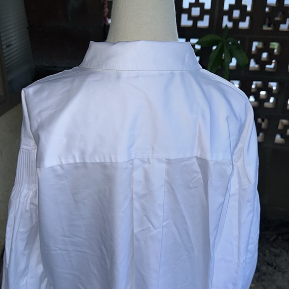 Karl Lagerfeld Paris | Women's Embellished White Shirt Dress - Picture 11 of 16